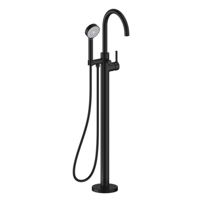 product cut out image of Britton Hoxton 2.0 Matt Black Floorstanding Bath Shower Mixer HOX416FM